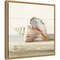 Driftwood Shell IV by Danhui Nai 16-in. W x 16-in. H. Canvas Wall Art Print Framed in Natural